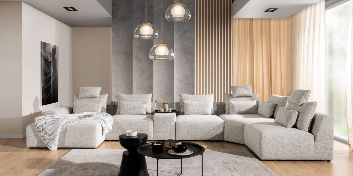 Koppla – 5-sits modulsoffa (SV + RD + PANEL + RD + HXL + RHÖ) - Image 2